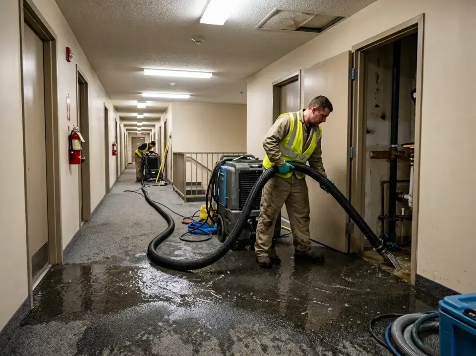 multi-unit-apartment-hallway-f-005 — frequently asked questions, Emergency Burst Pipe Water Extraction & Removal in Aliquipp…